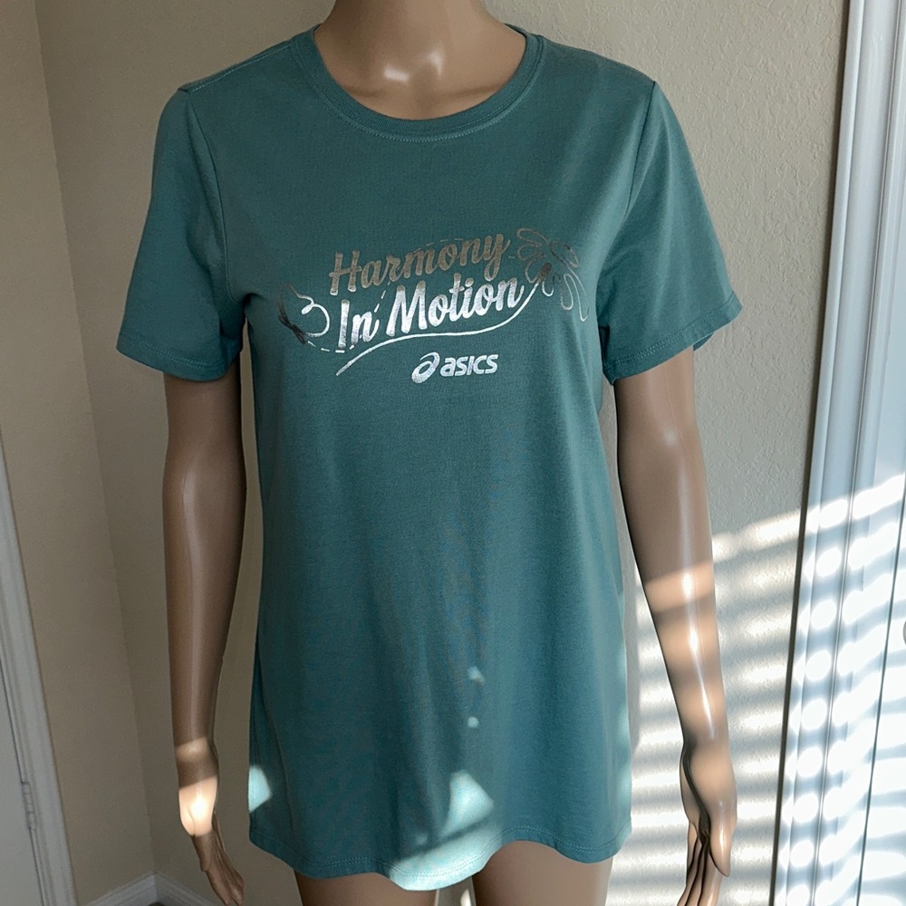 Asics Green 'Harmony In Motion' Tee